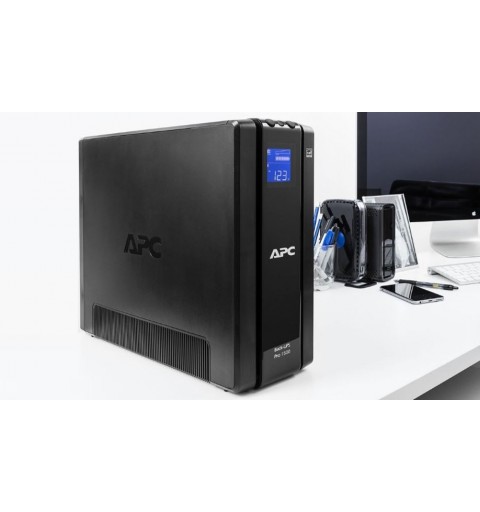 APC Back-UPS Pro Unterbrechungsfreie Stromversorgung (USV) Line-Interaktiv 1,5 kVA 865 W 6 AC-Ausgänge