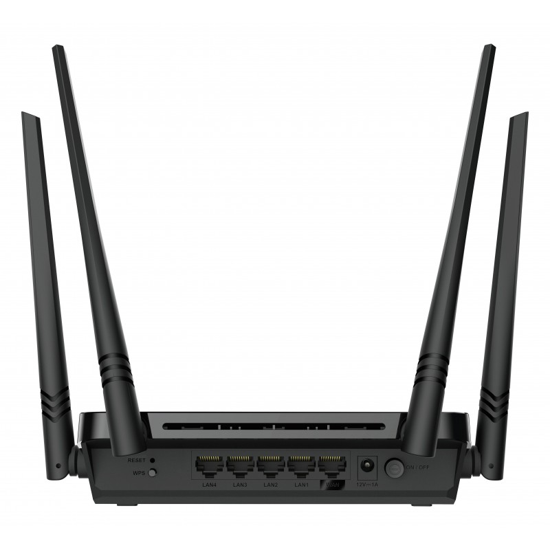 D-Link AC1200 router wireless Gigabit Ethernet Dual-band (2.4 GHz 5 GHz) Nero