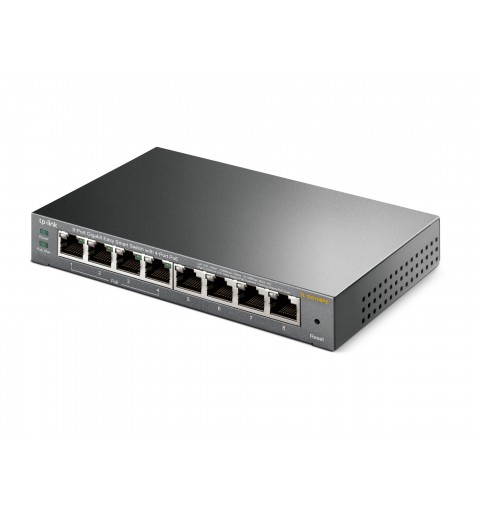 TP-Link TL-SG108PE Gestionado L2 Gigabit Ethernet (10 100 1000) Energía sobre Ethernet (PoE) Negro