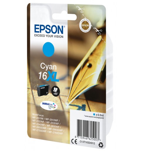 Epson Pen and crossword Cartucho 16XL cian