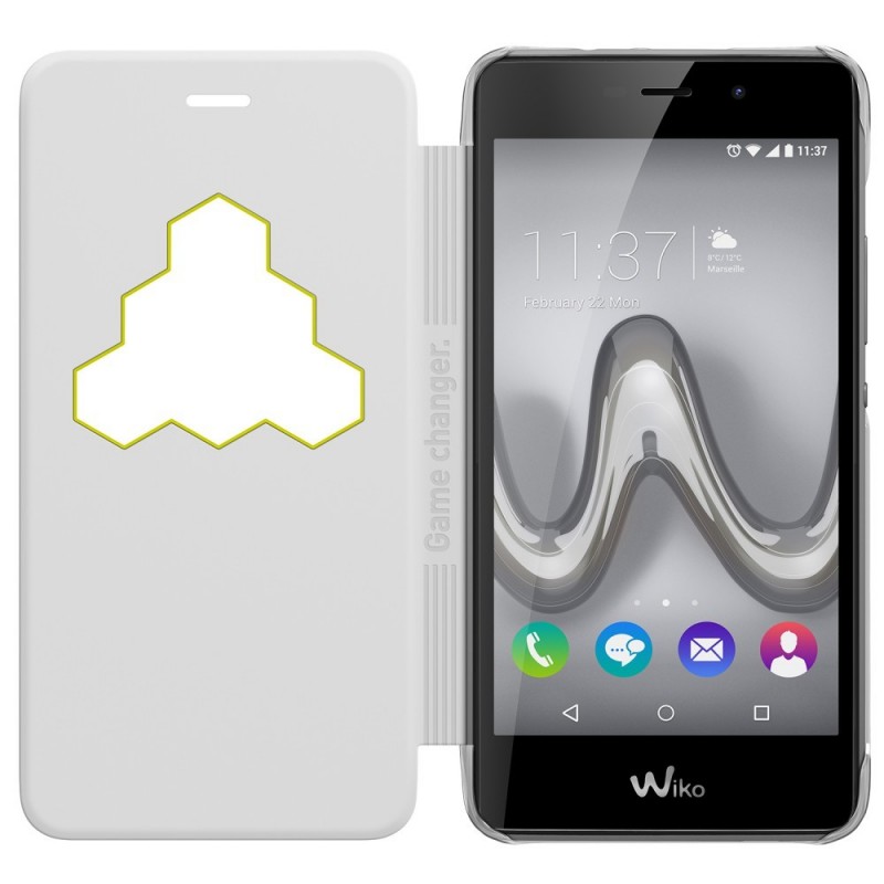 Wiko WiCUBE Handy-Schutzhülle Folio Weiß