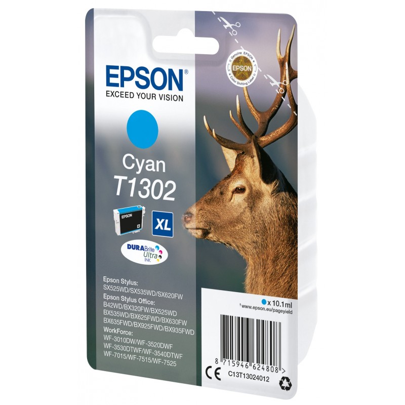 Epson Stag Cartucho T1302 cian