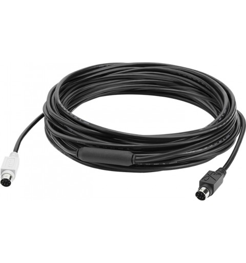 Logitech GROUP 10m Extender Cable cavo PS 2 6-p Mini-DIN Nero