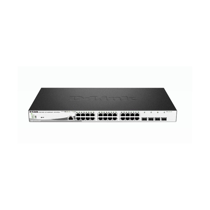 D-Link DGS-1210-28MP E Netzwerk-Switch Managed L2 Gigabit Ethernet (10 100 1000) Power over Ethernet (PoE) 1U Schwarz, Grau