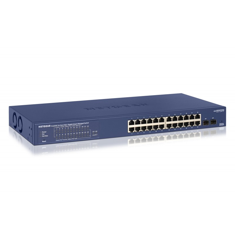 NETGEAR GS724TP Gestito L2 L3 L4 Gigabit Ethernet (10 100 1000) Supporto Power over Ethernet (PoE) 1U Nero, Grigio