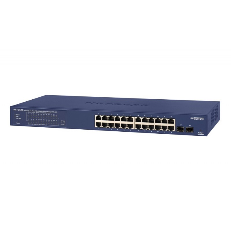 NETGEAR GS724TP Gestito L2 L3 L4 Gigabit Ethernet (10 100 1000) Supporto Power over Ethernet (PoE) 1U Nero, Grigio
