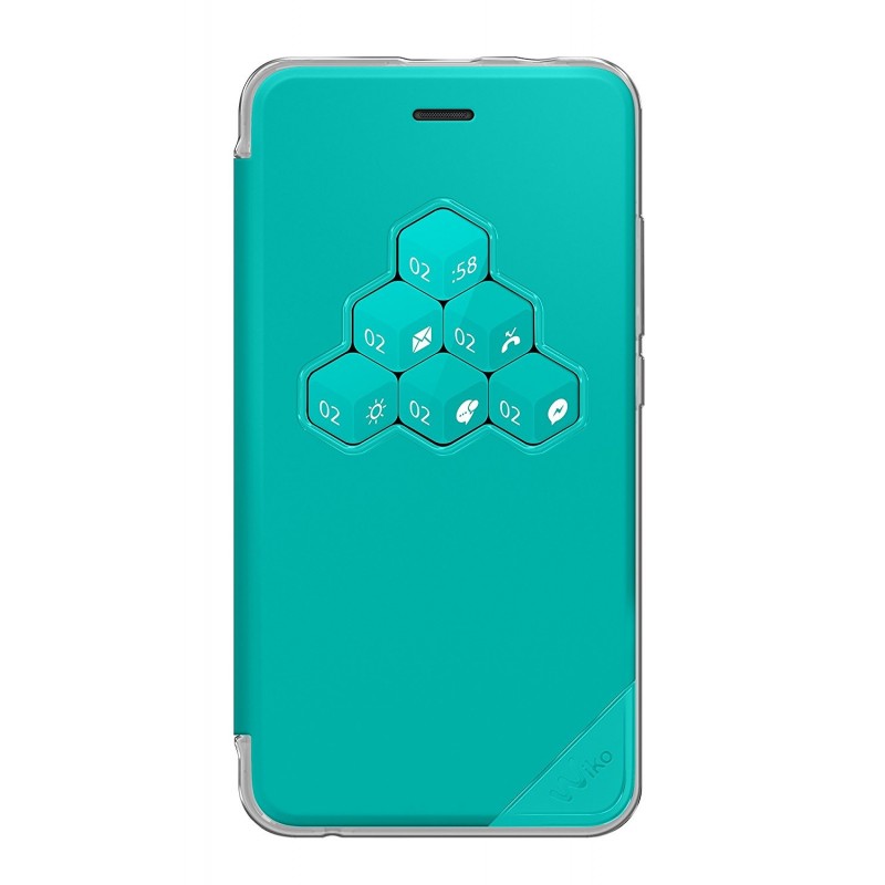 Wiko WISFW0045 mobile phone case Folio Turquoise