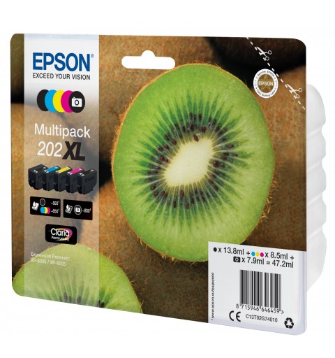 Epson Kiwi Multipack 5-colours 202XL Claria Premium Ink