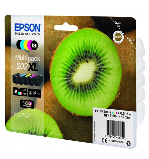 Epson Kiwi Multipack 5-colours 202XL Claria Premium Ink