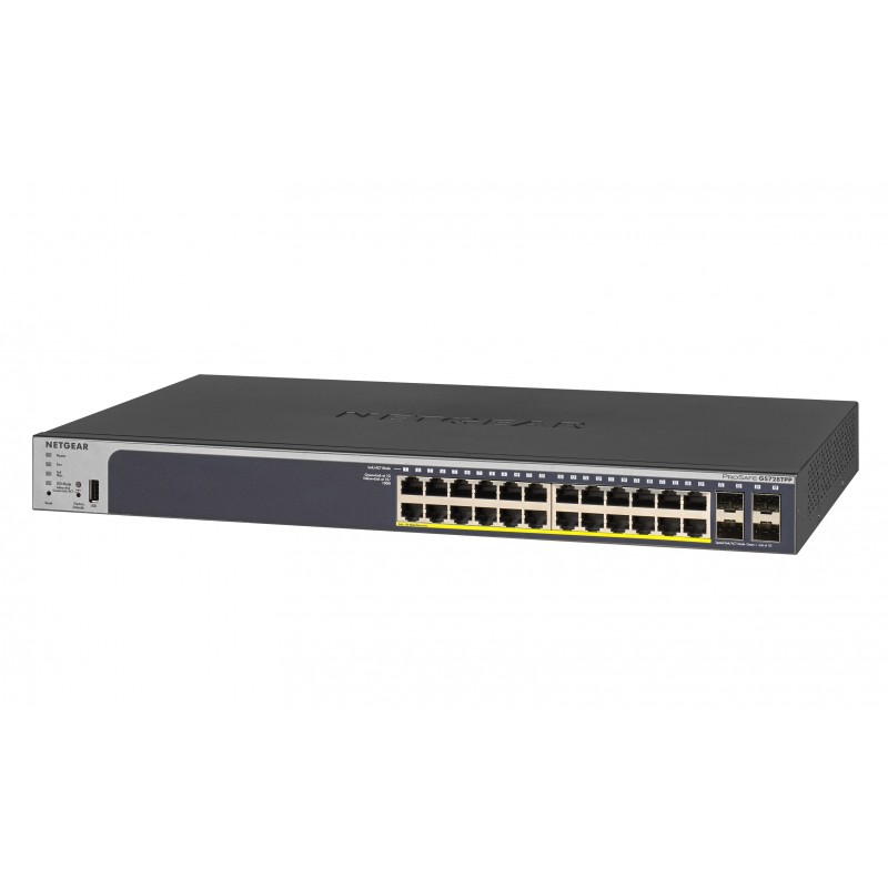 NETGEAR GS728TPP Gestito L2 L3 L4 Gigabit Ethernet (10 100 1000) Supporto Power over Ethernet (PoE) 1U Nero