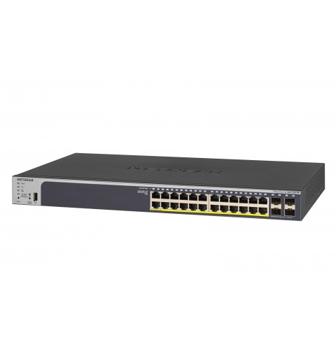 NETGEAR GS728TPP Gestito L2 L3 L4 Gigabit Ethernet (10 100 1000) Supporto Power over Ethernet (PoE) 1U Nero