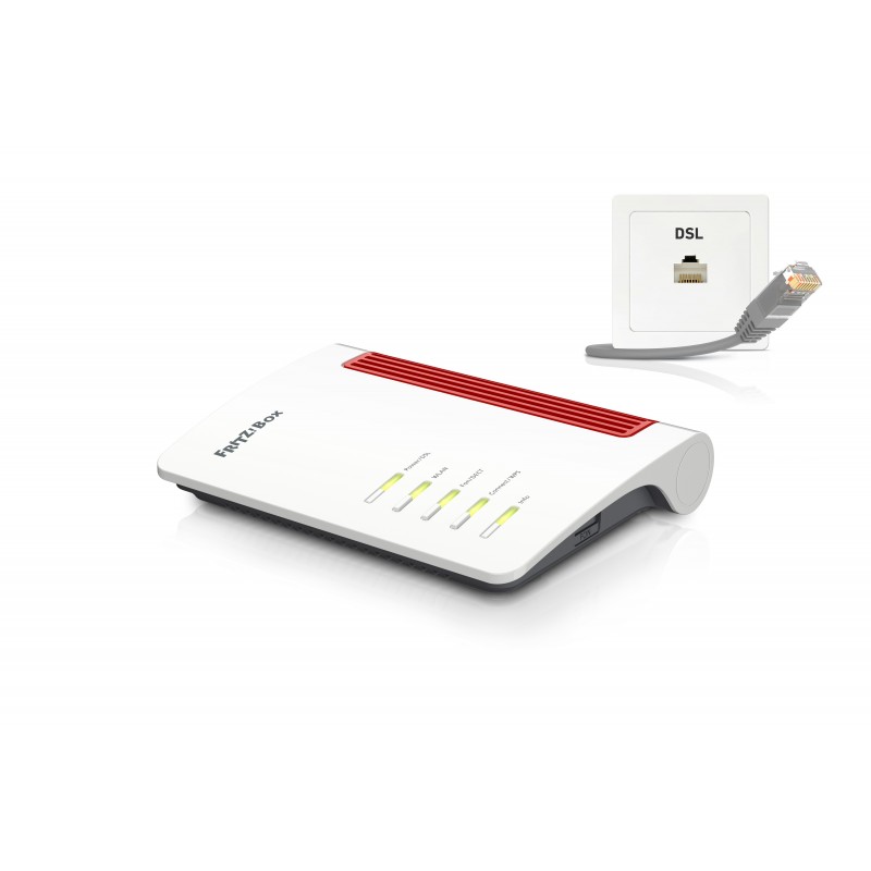 FRITZ!Box Box 7530 WLAN-Router Gigabit Ethernet Dual-Band (2,4 GHz 5 GHz) Weiß