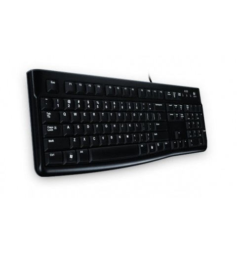 Logitech K120 Corded Keyboard tastiera USB QWERTZ Tedesco Nero