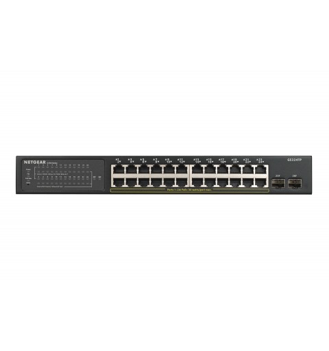 NETGEAR GS324TP Managed L2 L3 L4 Gigabit Ethernet (10 100 1000) Power over Ethernet (PoE) Schwarz