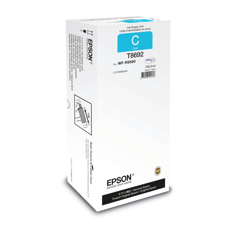 Epson Unidad de suministro de tinta T8692 cyan XXL