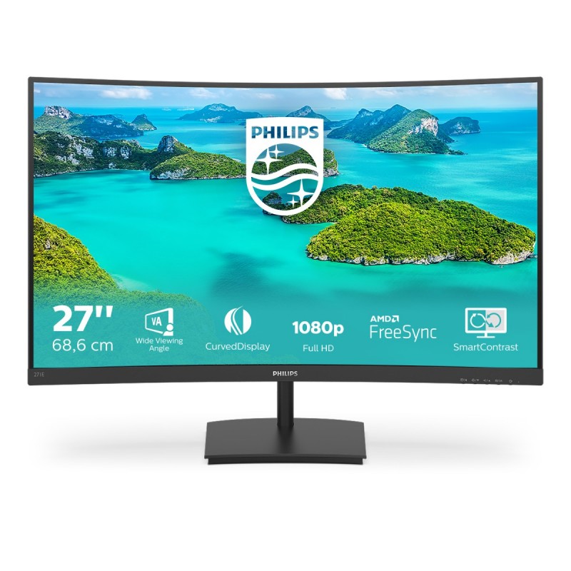 Philips E Line 271E1SCA 00 LED display 68.6 cm (27") 1920 x 1080 pixels Full HD LCD Black