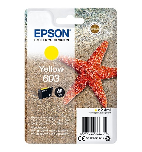 Epson Singlepack Yellow 603 Ink