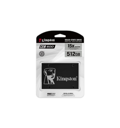 Kingston Technology KC600 2.5" 512 GB Serial ATA III 3D TLC