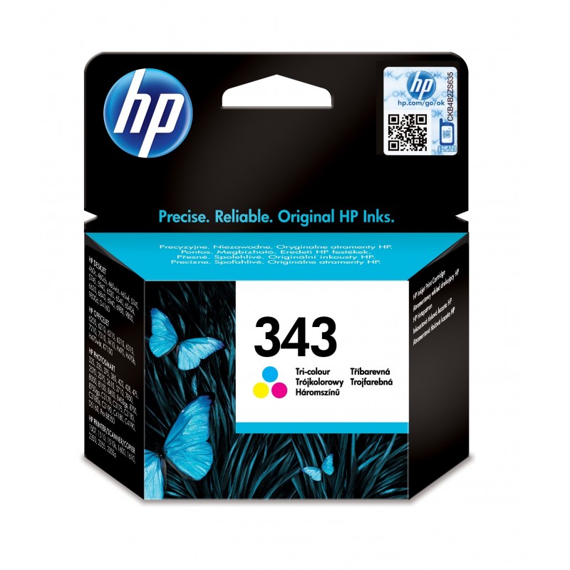 HP 343 Cyan Magenta Gelb Original Tintenpatrone