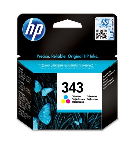 HP 343 Cyan Magenta Gelb Original Tintenpatrone