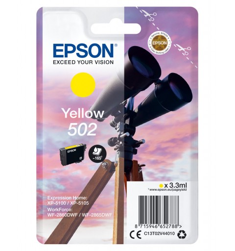 Epson Singlepack Yellow 502 Ink