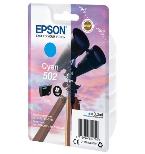 Epson Singlepack Cyan 502 Ink