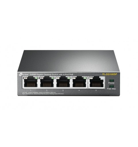 TP-Link TL-SG1005P Unmanaged Gigabit Ethernet (10 100 1000) Power over Ethernet (PoE) Schwarz
