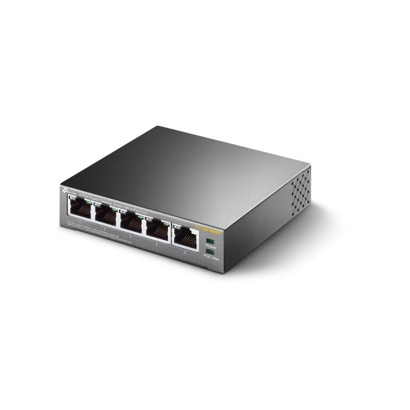 TP-Link TL-SG1005P Unmanaged Gigabit Ethernet (10 100 1000) Power over Ethernet (PoE) Schwarz