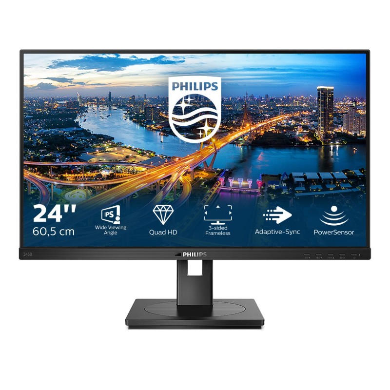 Philips B Line 245B1 00 LED display 60,5 cm (23.8") 2560 x 1440 pixels Quad HD Noir