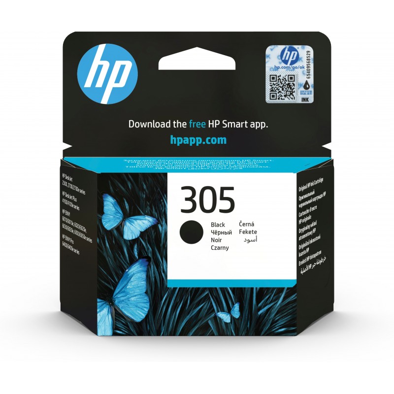 HP Cartucho de tinta Original 305 negro