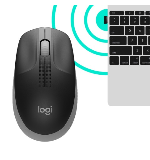 Logitech M190 mouse Ambidestro RF Wireless Ottico 1000 DPI