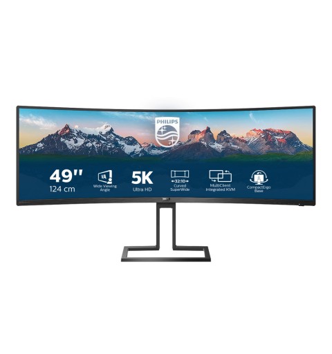 Philips 498P9 00 Computerbildschirm 124 cm (48.8") 5120 x 1440 Pixel LCD Schwarz