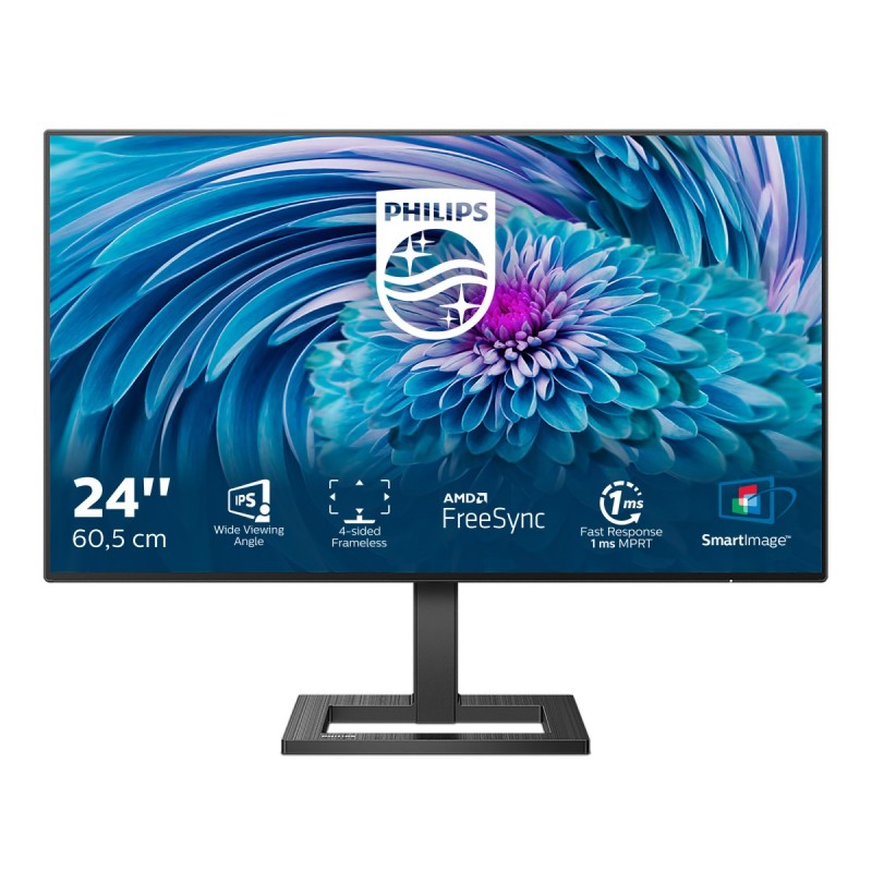 Philips E Line 242E2FA 00 Monitor PC 60,5 cm (23.8") 1920 x 1080 Pixel Full HD LCD Nero