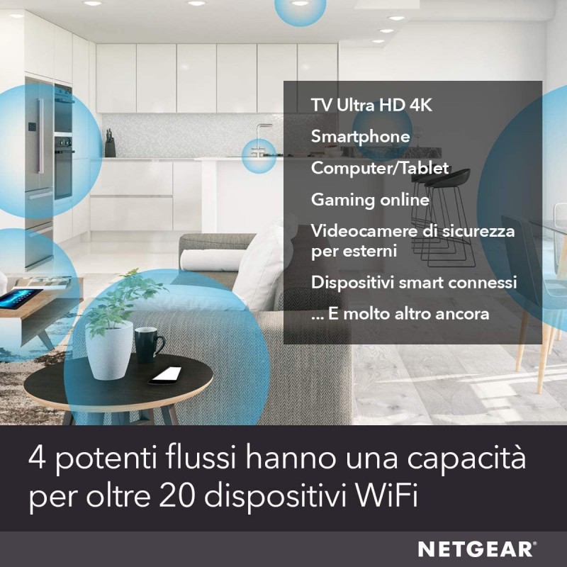 NETGEAR 4PT AX1800 WIFI MESH EXTENDER Netzwerk-Repeater Schwarz 10, 100, 1000 Mbit s
