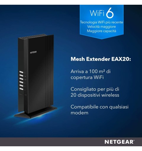 NETGEAR EAX20 Ripetitore WiFi Mesh a 4 stream