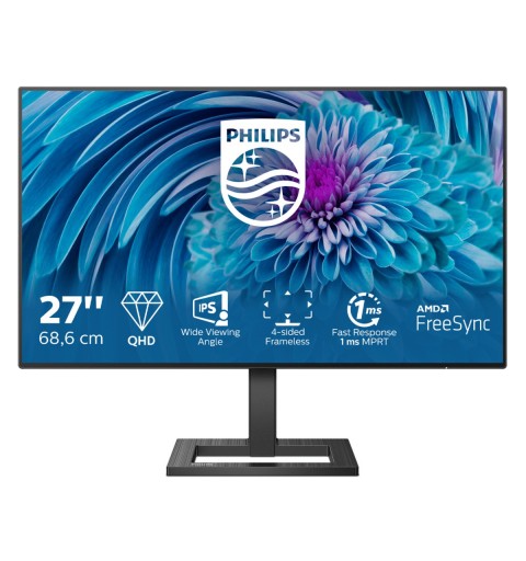 Philips E Line 275E2FAE 00 pantalla para PC 68,6 cm (27") 2560 x 1440 Pixeles 4K Ultra HD LED Negro