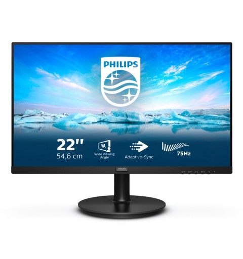 Philips V Line 221V8LD 00 computer monitor 54.6 cm (21.5") 1920 x 1080 pixels Full HD LCD Black
