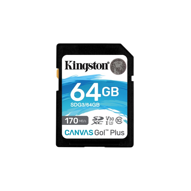 Kingston Technology Canvas Go! Plus 64 GB SD UHS-I Clase 10