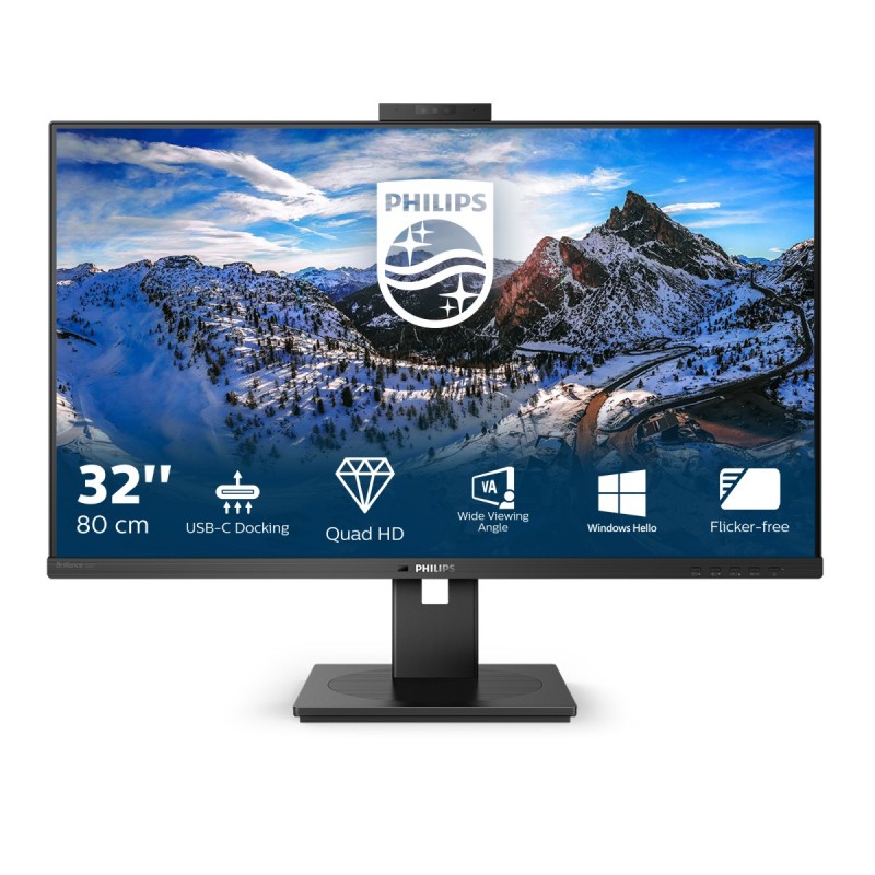 Philips P Line 326P1H 00 LED display 80 cm (31.5") 2560 x 1440 Pixel Quad HD Nero