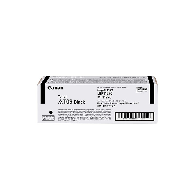 Canon TONER T09 BK Cartouche de toner 1 pièce(s) Original Noir