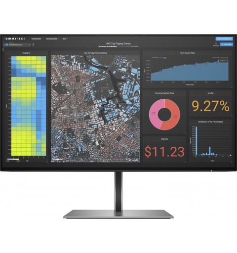 HP Z24f G3 computer monitor 60.5 cm (23.8") 1920 x 1080 pixels Full HD Silver