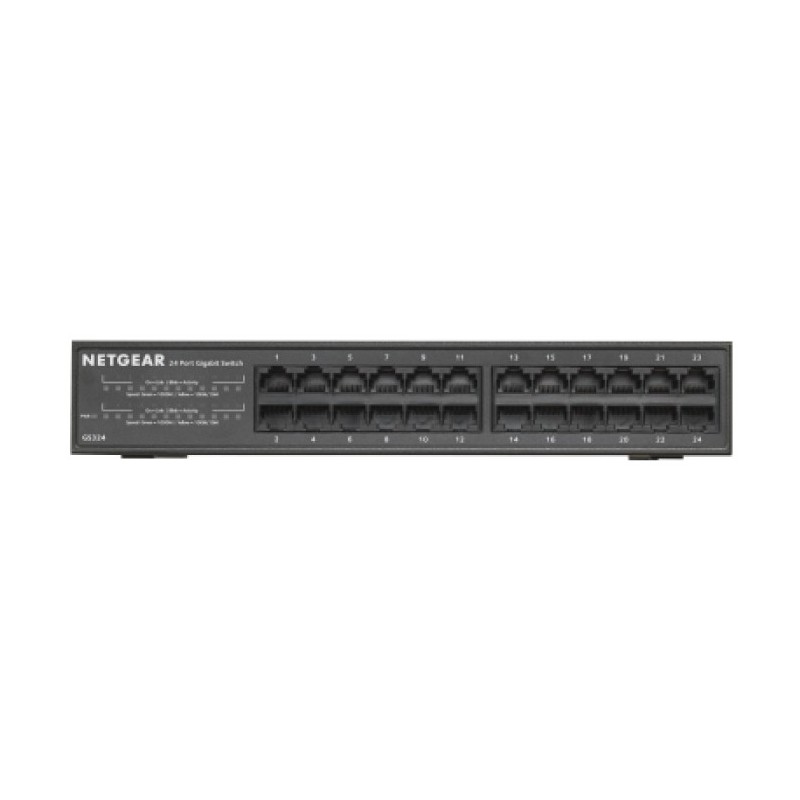 NETGEAR GS324 No administrado Gigabit Ethernet (10 100 1000) Negro