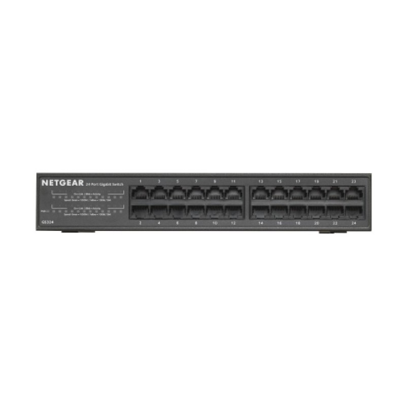 NETGEAR GS324 Unmanaged Gigabit Ethernet (10 100 1000) Schwarz