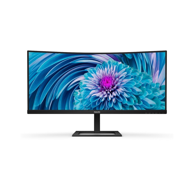 Philips E Line 346E2CUAE 00 computer monitor 86.4 cm (34") 3440 x 1440 pixels Wide Quad HD+ LCD Black