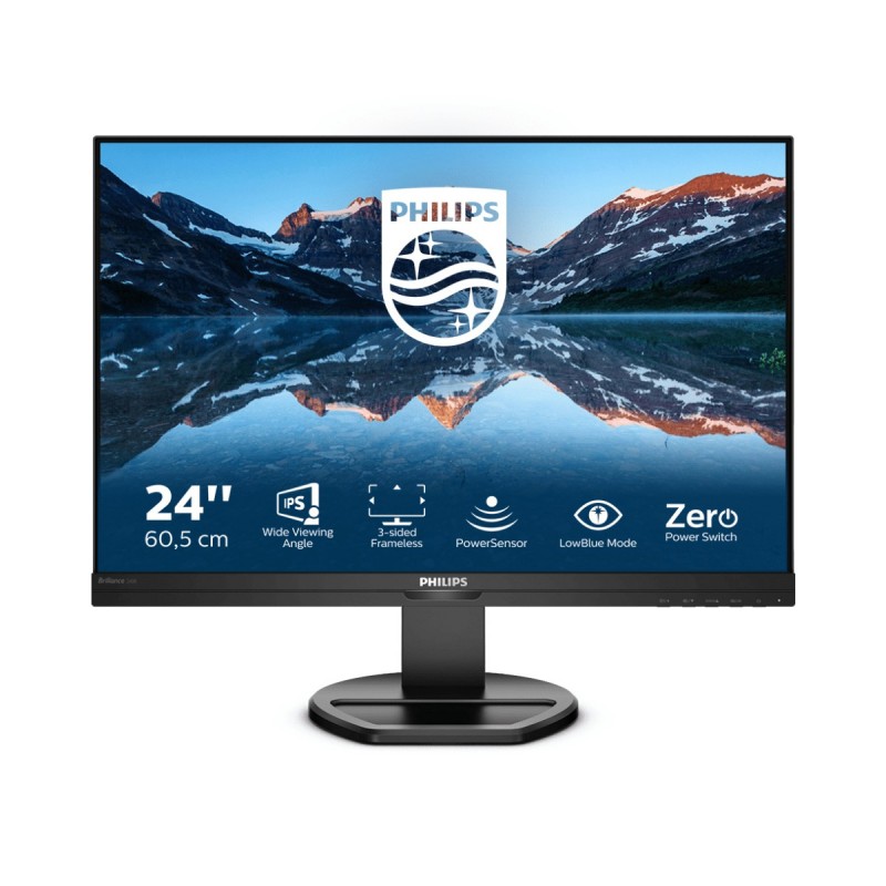 Philips B Line 240B9 00 computer monitor 61.2 cm (24.1") 1920 x 1200 pixels WUXGA LED Black