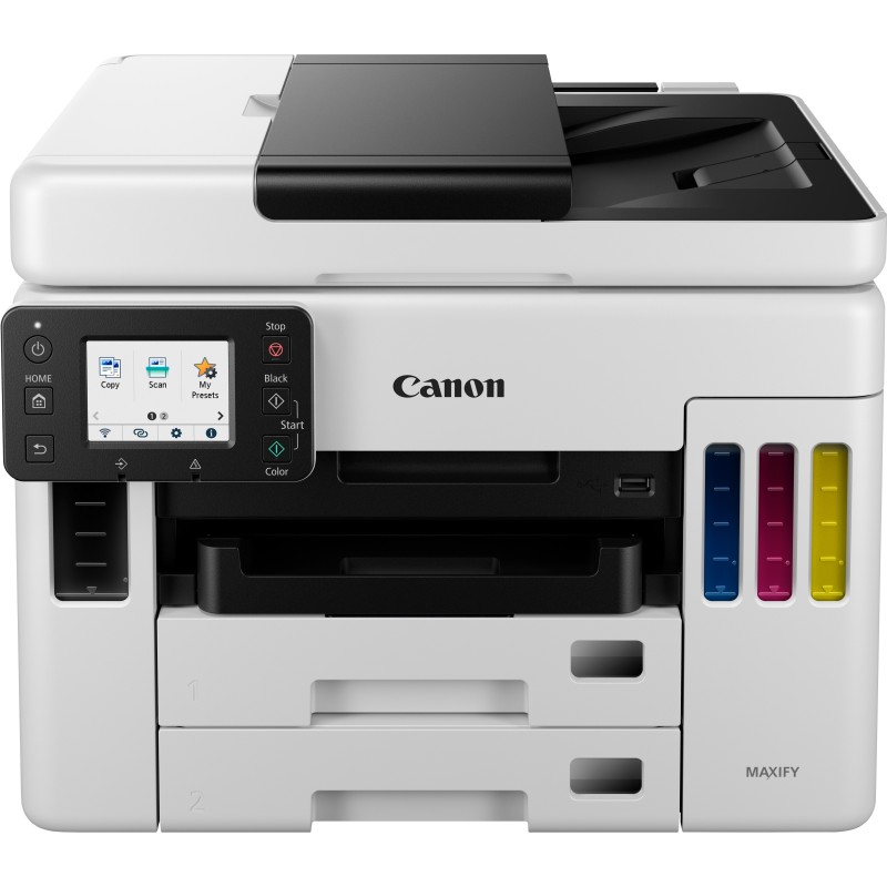 Canon MAXIFY GX7050 MegaTank Farb-Tintenstrahl-Multifunktionssystem mit WLAN und nachfüllbaren Tintentanks