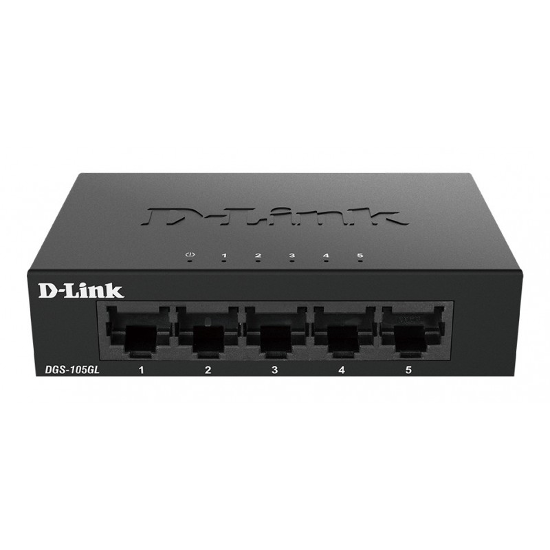 D-Link DGS-105GL E network switch Unmanaged Gigabit Ethernet (10 100 1000) Black