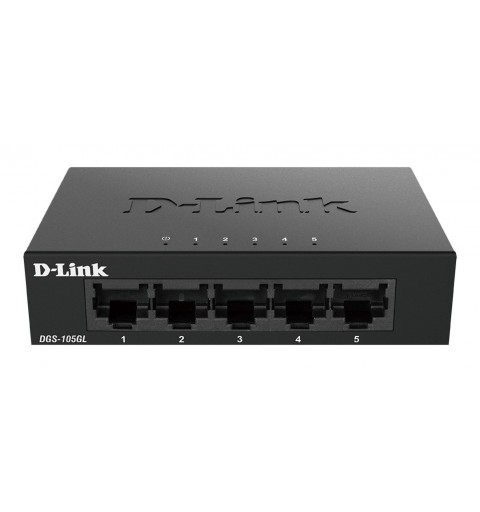 D-Link DGS-105GL E commutateur réseau Non-géré Gigabit Ethernet (10 100 1000) Noir