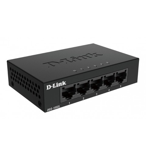 D-Link DGS-105GL E switch di rete Non gestito Gigabit Ethernet (10 100 1000) Nero