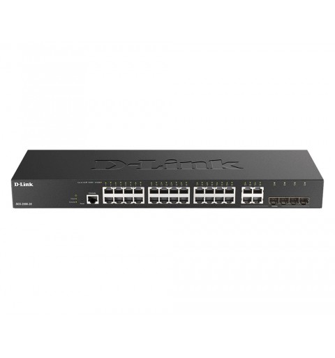 D-Link DGS-2000-28 switch Gestionado L2 L3 Gigabit Ethernet (10 100 1000) 1U Negro